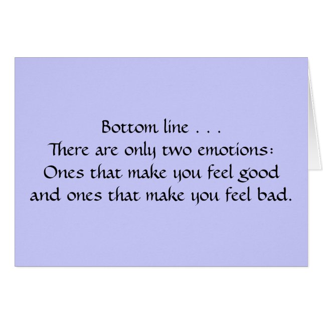 Two Emotions (Front Horizontal)