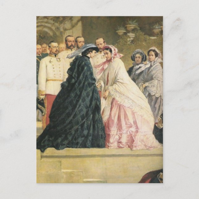 Two empresses meet (SISSI & CHARLOTTE) #076H Postcard (Front)