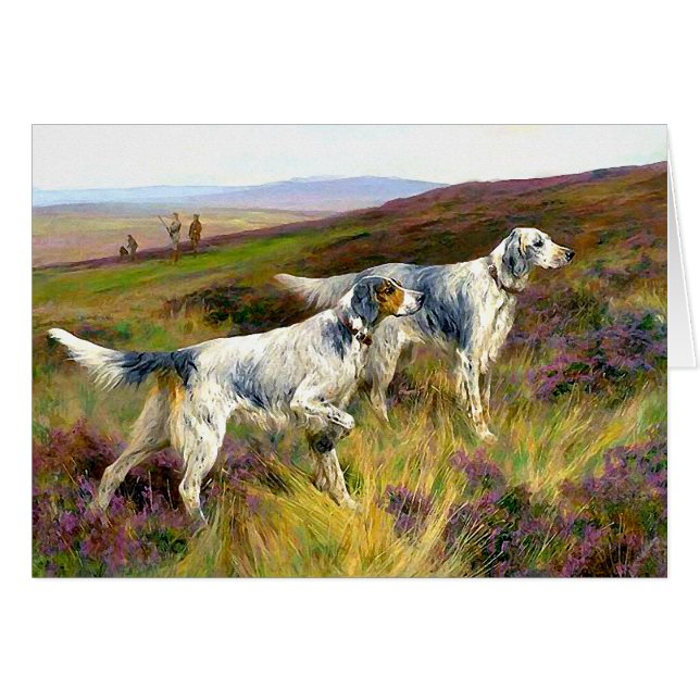 Two English Setters in a Field - Arthur Wardle (Front Horizontal)