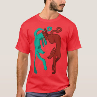 Two entangled dogs T-Shirt