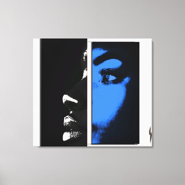 Two Equal Halves Canvas Print (Front)