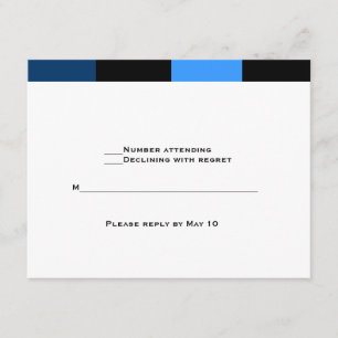 Two Event Barak Zachary Bar Mitzvah Reception Card