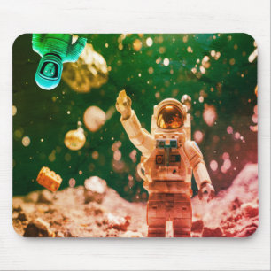 Two Extraterrestrial Boys Far, Far Out in Space Mouse Mat