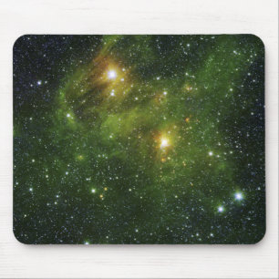 Two extremely bright stars mouse mat