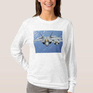 Two F-22 Raptors fly over the Pacific Ocean 2 T-Shirt