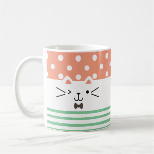Two Faced Kitty Coffee Mug