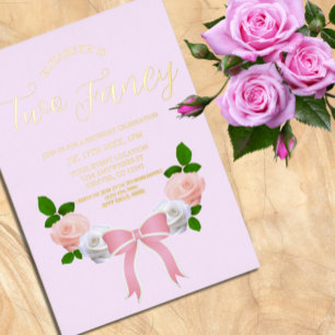 Two Fancy Bow Floral Birthday