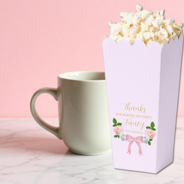 Two Fancy Bow Floral Birthday Favour Box (Creator Uploaded)