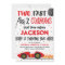 Two Fast 2 Curious Birthday Invitation, Boy Racing