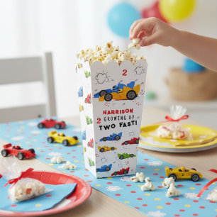 Two Fast 2nd Birthday Kids Racing Cars Custom Favo Favour Box