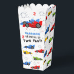 Two Fast 2nd Birthday Kids Racing Cars Custom Favour Box<br><div class="desc">Two Fast 2nd Birthday Kids Racing Cars Personalised Name Custom Party Favour Boxes Popcorn Boxes features your custom text with a colourful racing cars. Fabulous for kids birthday party celebrations. Designed by Evco Studio www.zazzle.com/store/evcostudio</div>