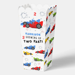 Two Fast 2nd Birthday Kids Racing Cars Custom Favour Box