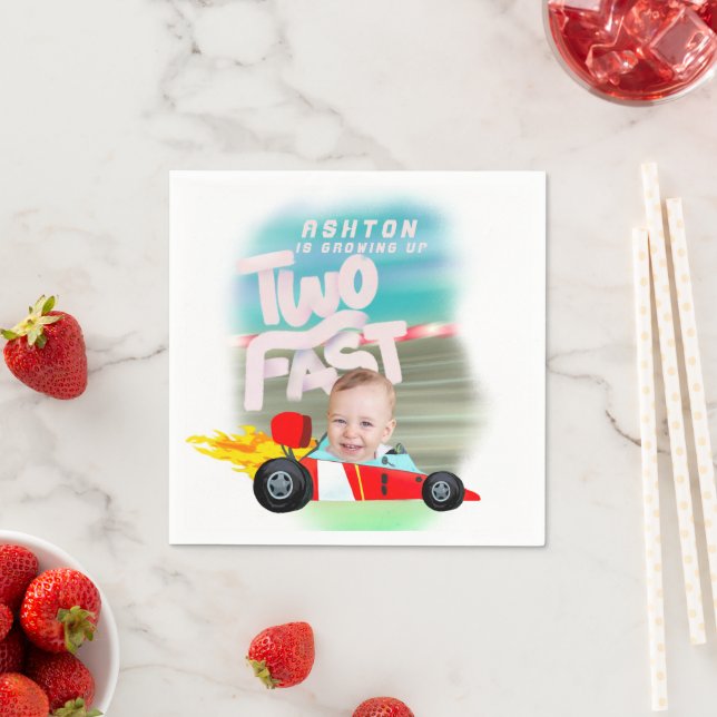Two Fast Birthday Party Napkin (Insitu)