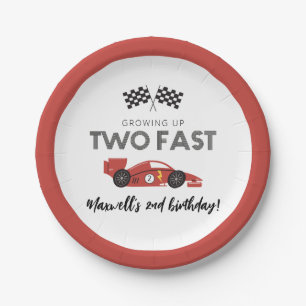 Two Fast Birthday Plates