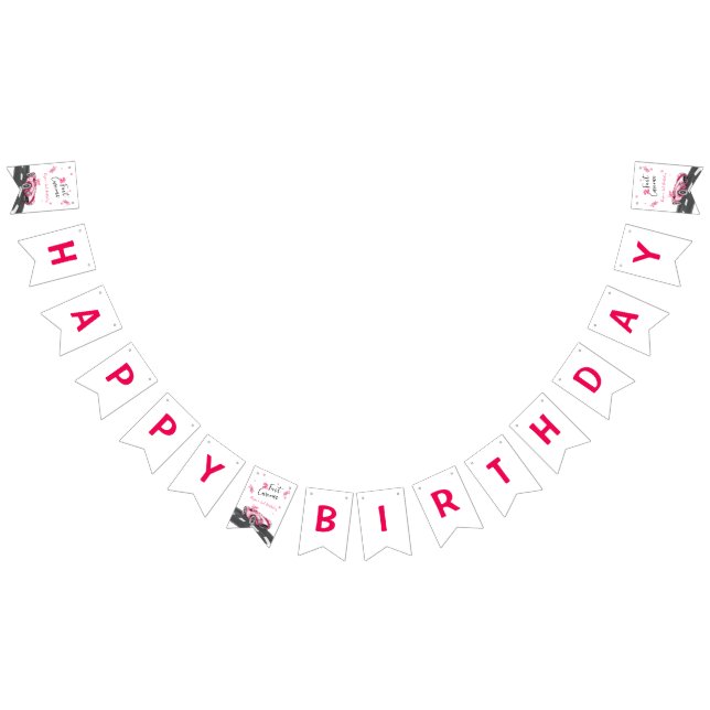 Two Fast Curious Birthday  Bunting (All)
