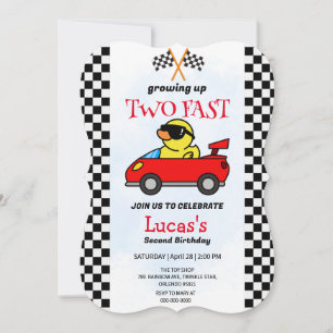 Two Fast Dinosaur Race Car 2nd Birthday Party 