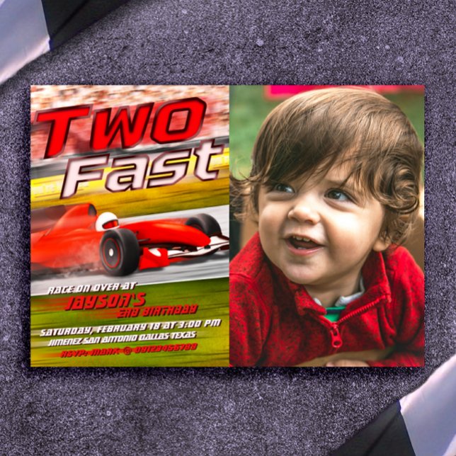 Two Fast Invitation with Photo (Creator Uploaded)