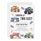 Two Fast Monster Trucks 2nd Birthday Party