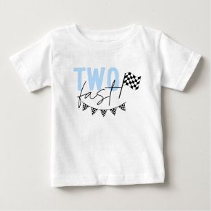 Two Fast Racecar 2nd Birthday Shirt