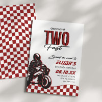 Two Fast Speed Boys 2nd Dirt Bike Birthday