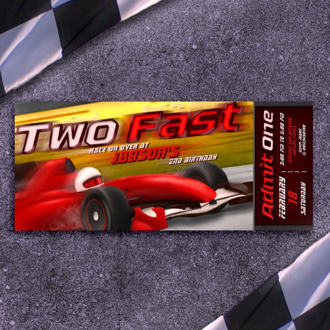 Two Fast Ticket Invitation (Creator Uploaded)
