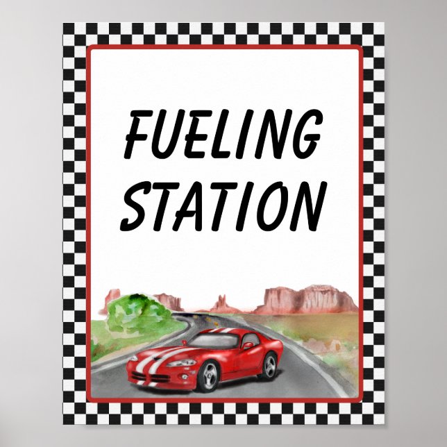 Two Fast Two Curious fueling Station Poster (Front)