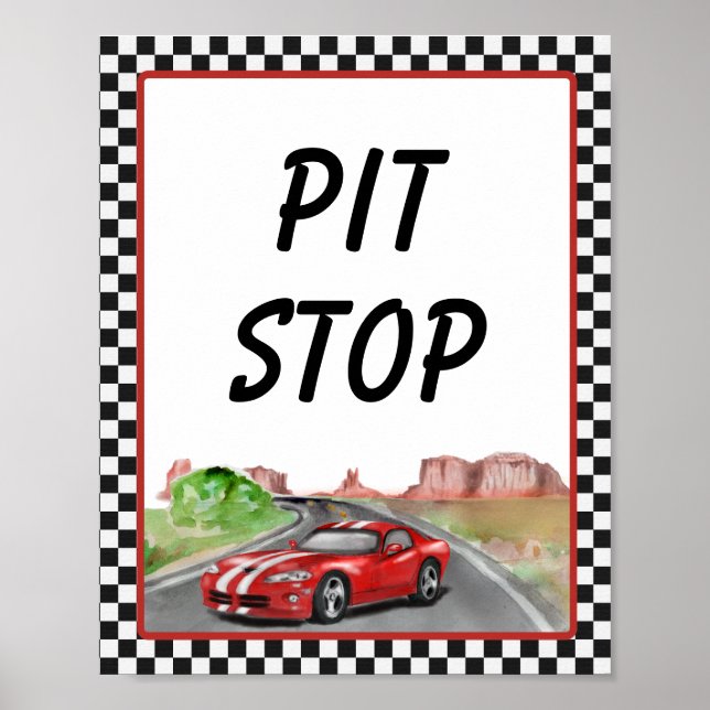 Two Fast Two Curious Pit Stop Poster (Front)