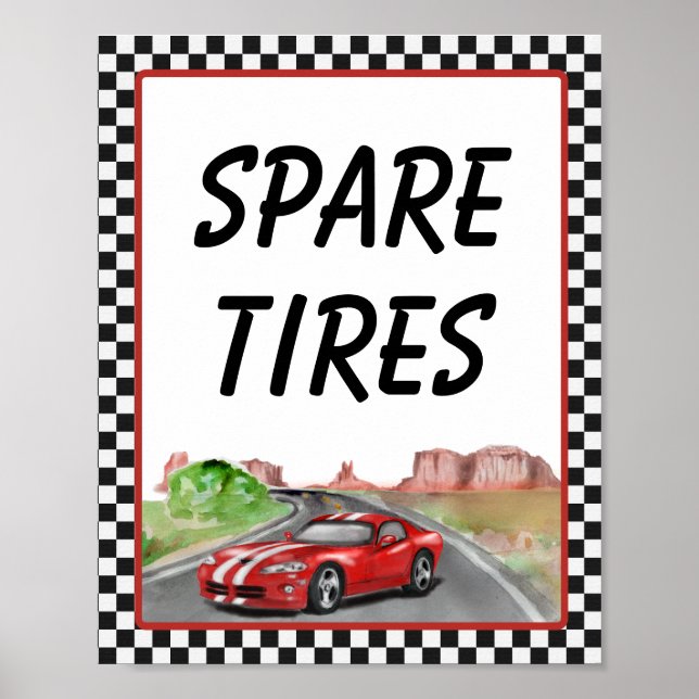 Two Fast Two Curious Spare Tires Poster (Front)