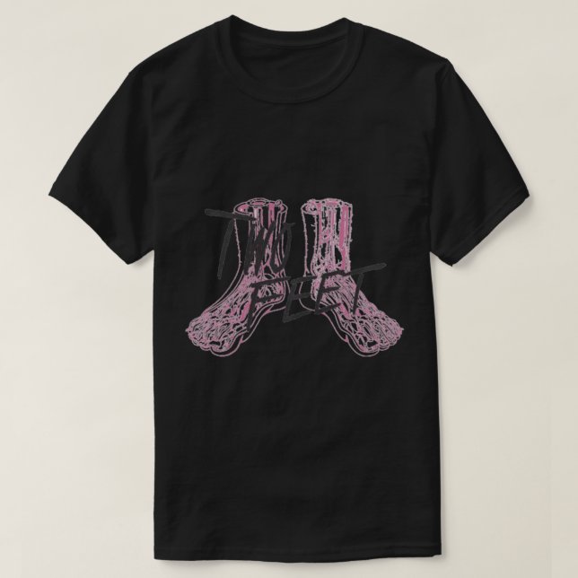Two Feet Pink Classic T-Shirt (Design Front)
