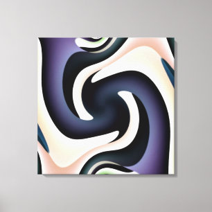 Two Feet Square Abstract Wrapped Canvas