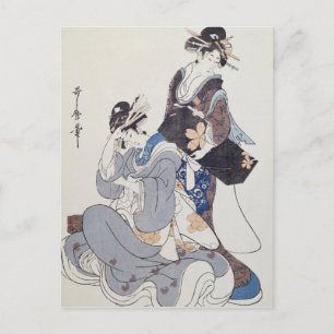 Two Female Figures Postcard