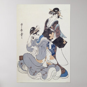 Two Female Figures Poster