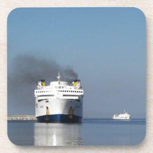 Two Ferries In Greece Coaster