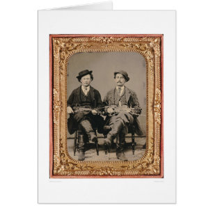 Two fiddlers, seated with instruments (40050)