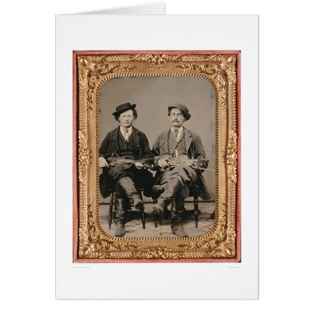 Two fiddlers, seated with instruments (40050) (Front)