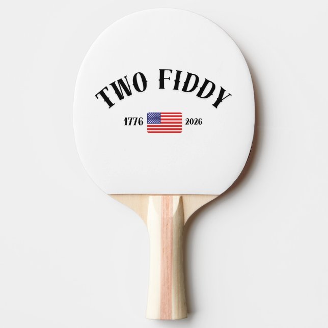 Two Fiddy  Ping Pong Paddle (Front)