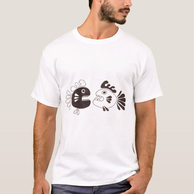 two fish and an octopus T-Shirt (Front)