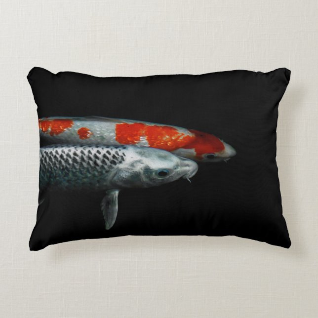 Two Fish Photograph Decorative Cushion (Front)