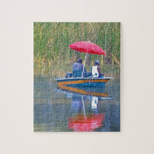 Two Fishermen at the Lake Jigsaw Puzzle