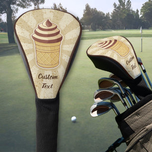 Two Flavours Ice Cream Cup Golf Head Cover