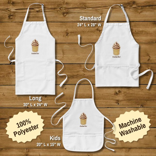 Two Flavours Ice Cream Cup Standard Apron (Creator Uploaded)