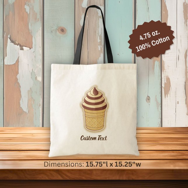 Two Flavours Ice Cream Cup Tote Bag (Creator Uploaded)