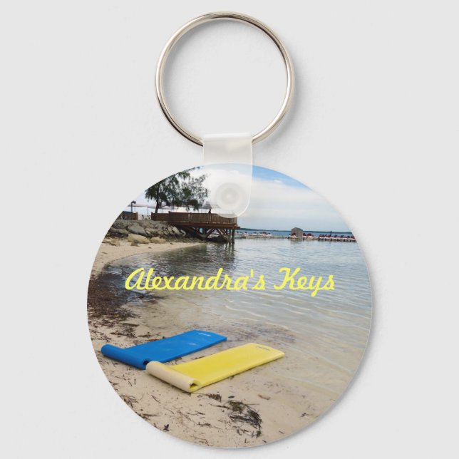 Two Floats Personalised Key Chain (Front)