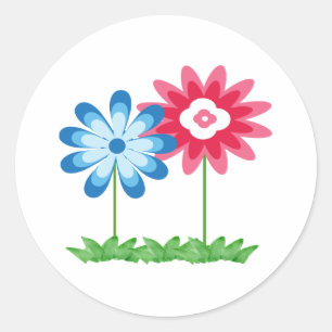 Two Flower Sticker