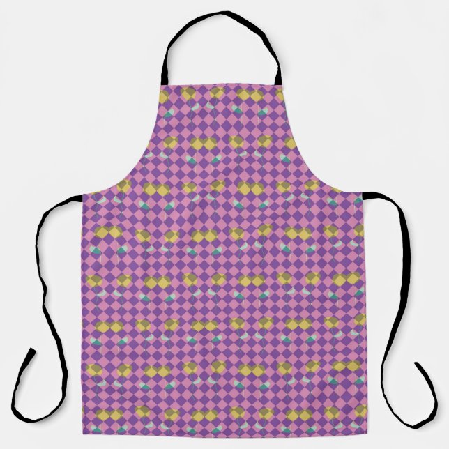 Two Flowers Diamonds Apron (Front)
