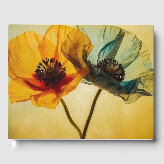 Two Flowers  Guest Book (Front)