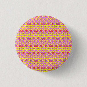 Two Flowers Roses 3 Cm Round Badge