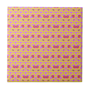 Two Flowers Roses Tile