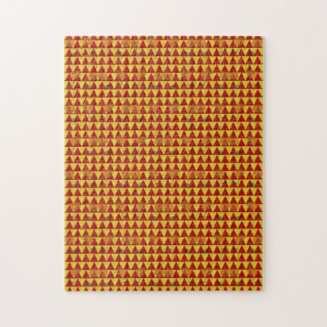 Two Flowers Triangles Jigsaw Puzzle (Vertical)