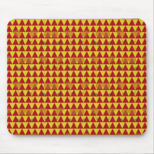 Two Flowers Triangles Mouse Mat